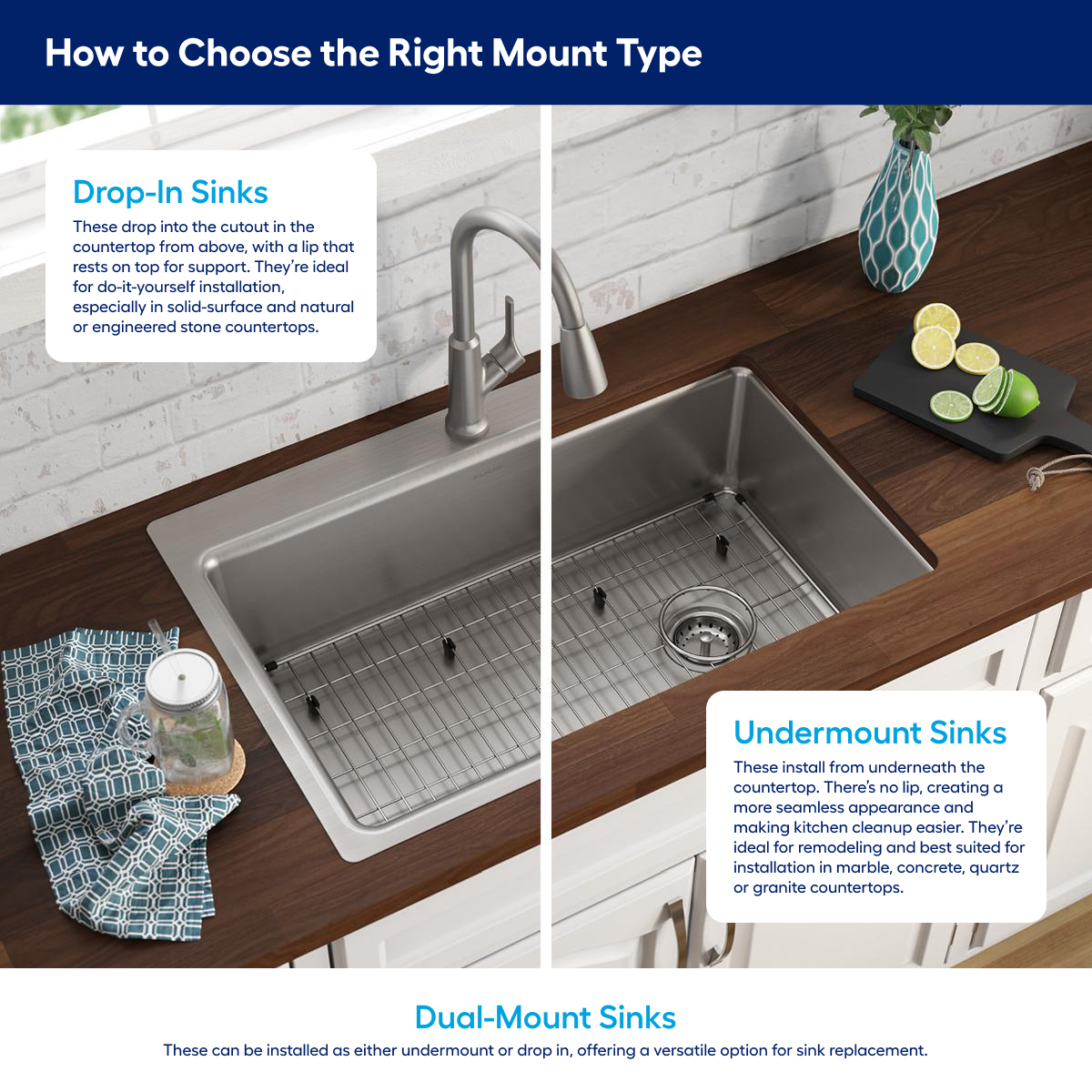 Select the Perfect Sink for Your Kitchen - Mission Kitchen and Bath
