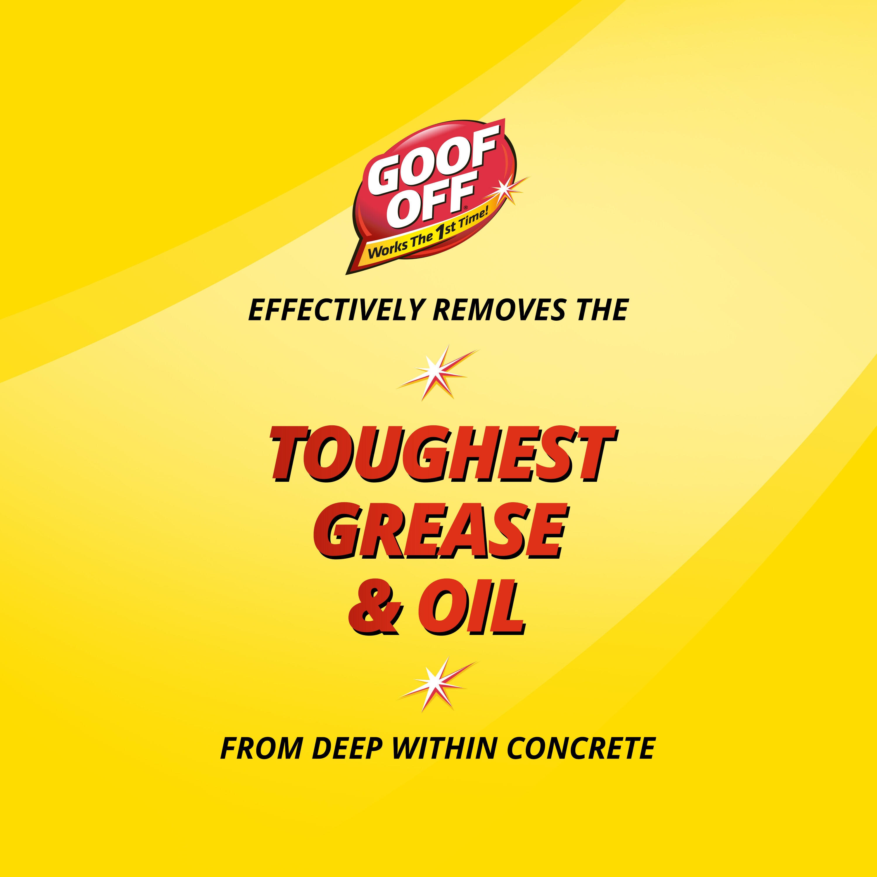 Goof Off 32 fl oz Pour Bottle Liquid Degreaser for Concrete Oil Stains,  Removes Grease and Oil in the Degreasers department at