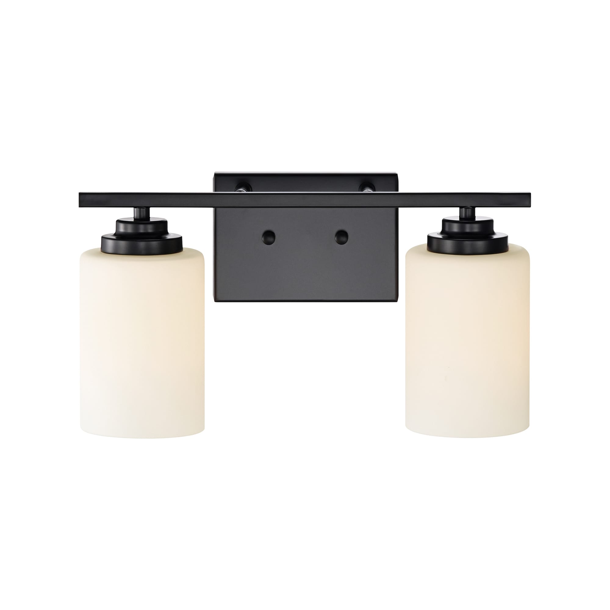 Edvivi EW6052-BK Aliana 14.25-in 2 -Light Matte Black Farmhouse Vanity light