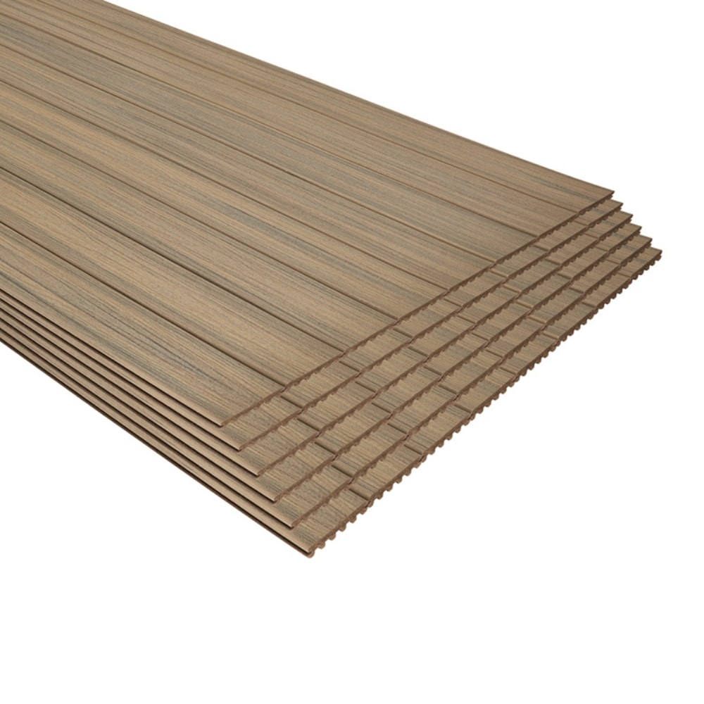 Trex HY010616E2G56 Enhance Naturals 1-in x 6-in x 16-ft Honey Grove Grooved Composite Deck board 56 -Pack