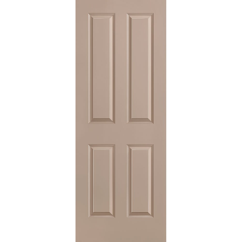 Masonite 1316425 Traditional 30-in x 80-in Sandpiper 4 panel square Smooth Solid core Prefinished Molded composite Slab Door