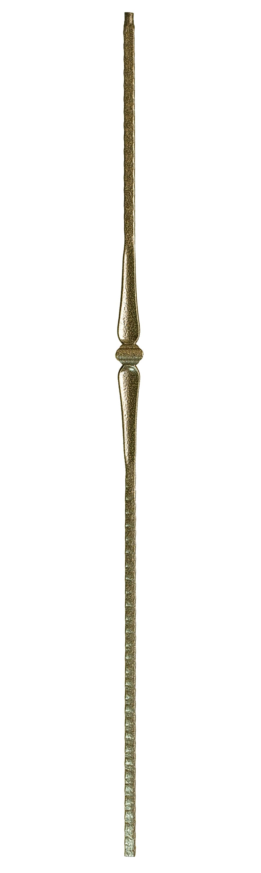 WM Coffman 801081 44-in x 0.56-in Antique Bronze Wrought Iron Pin Top Single Knuckle Stair Baluster