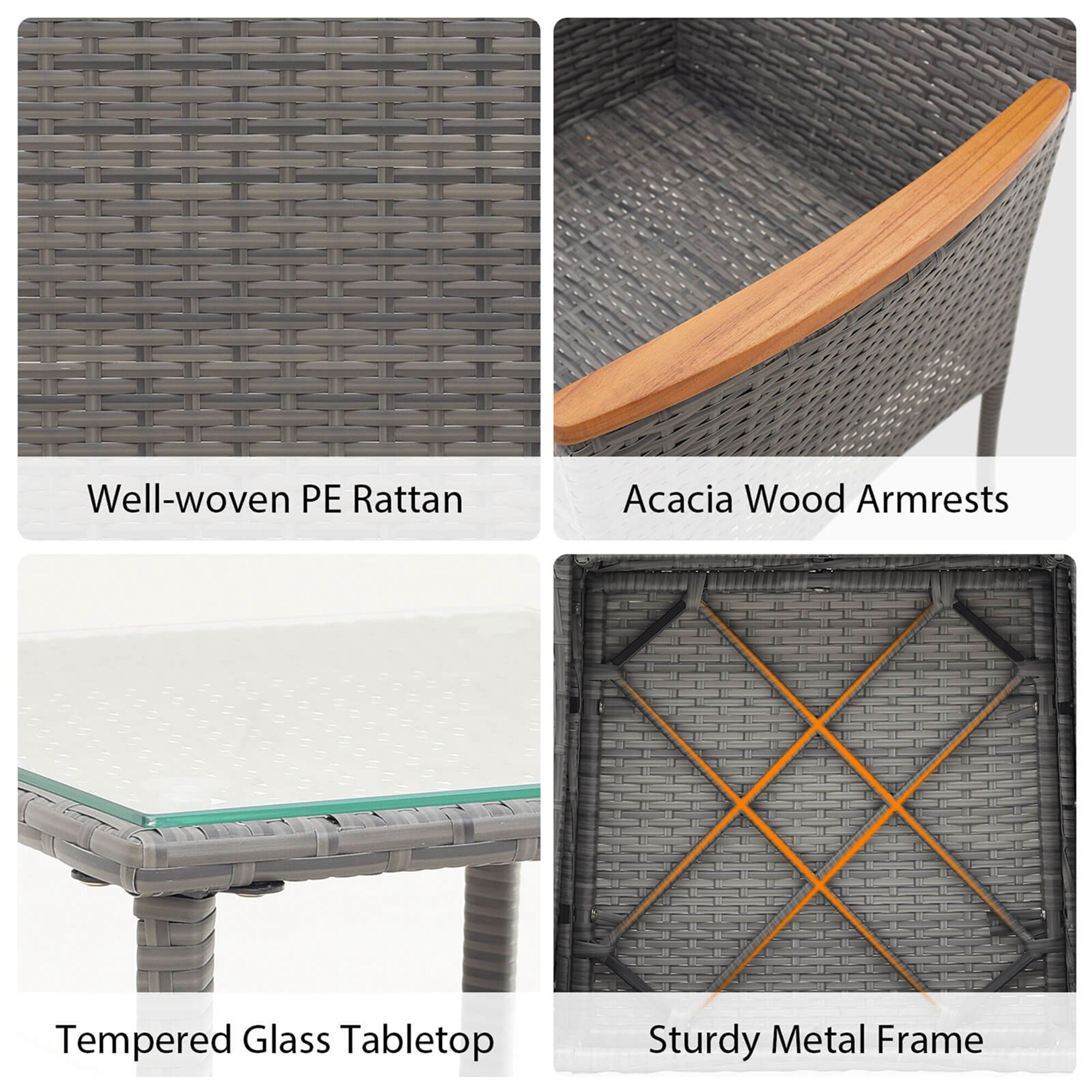 Costway HCST03503 Patio-Conversation-Sets - View #3