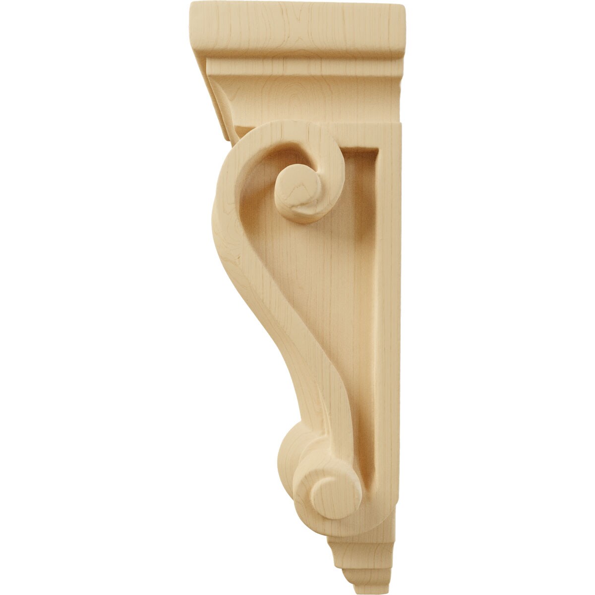 Alder Hand-Carved Wood Corbel 7.5" x 4"