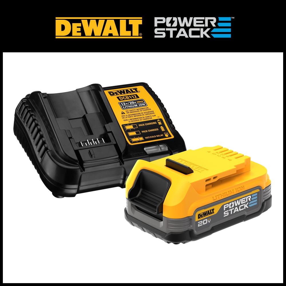 erektion velstand skole DEWALT POWERSTACK 20 1.7 Amp-Hour; Lithium-ion Battery Charger (Charger  Included) in the Power Tool Batteries & Chargers department at Lowes.com