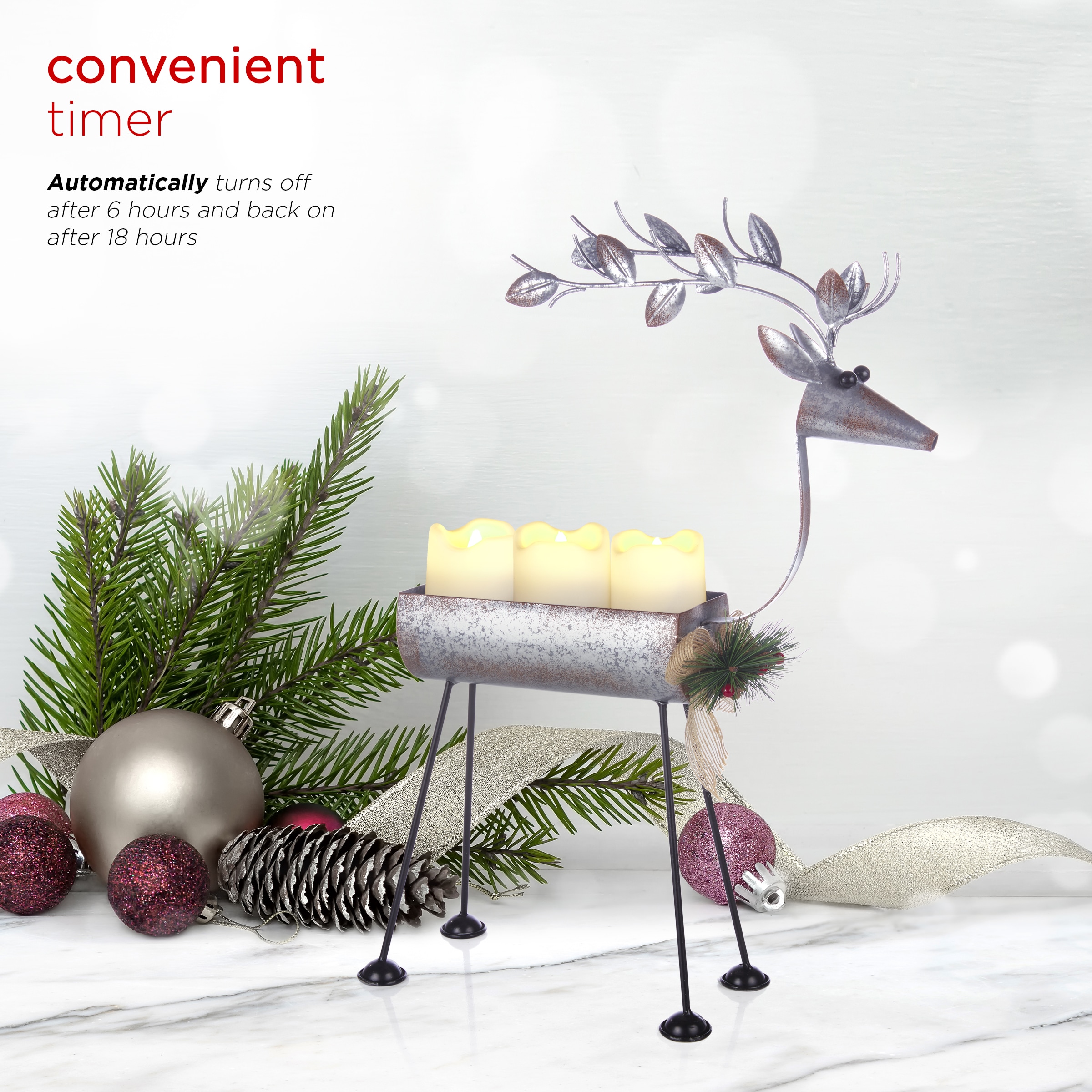 MOMENTS In TIME 10.43"H Vintage Custom Candlemaker - LED