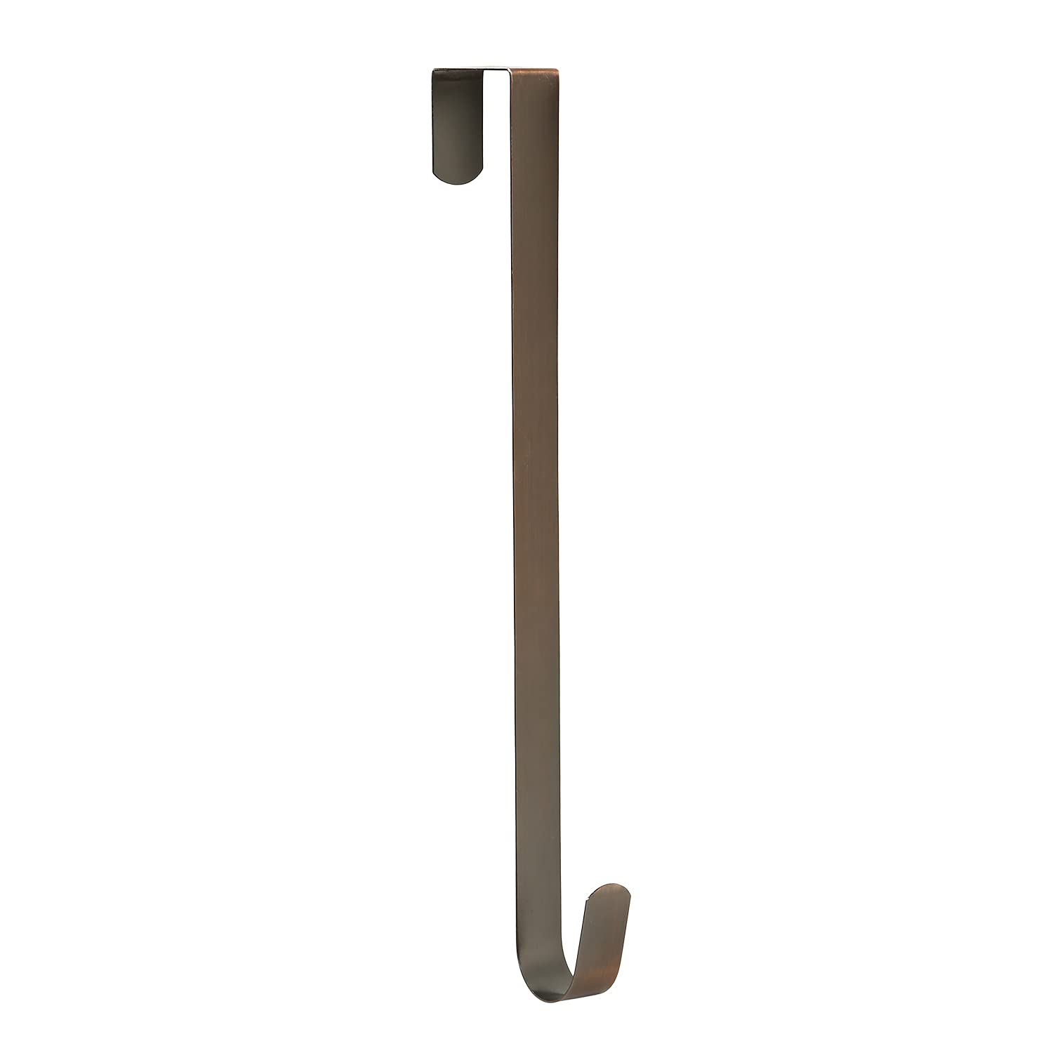 Yichuhaoxi  12 Inch Steel Wreath Hanger for Front Door Over the Door Hook Black Holds up to 22 Pounds Fits Most Doors for Holiday Decor 1 Piece