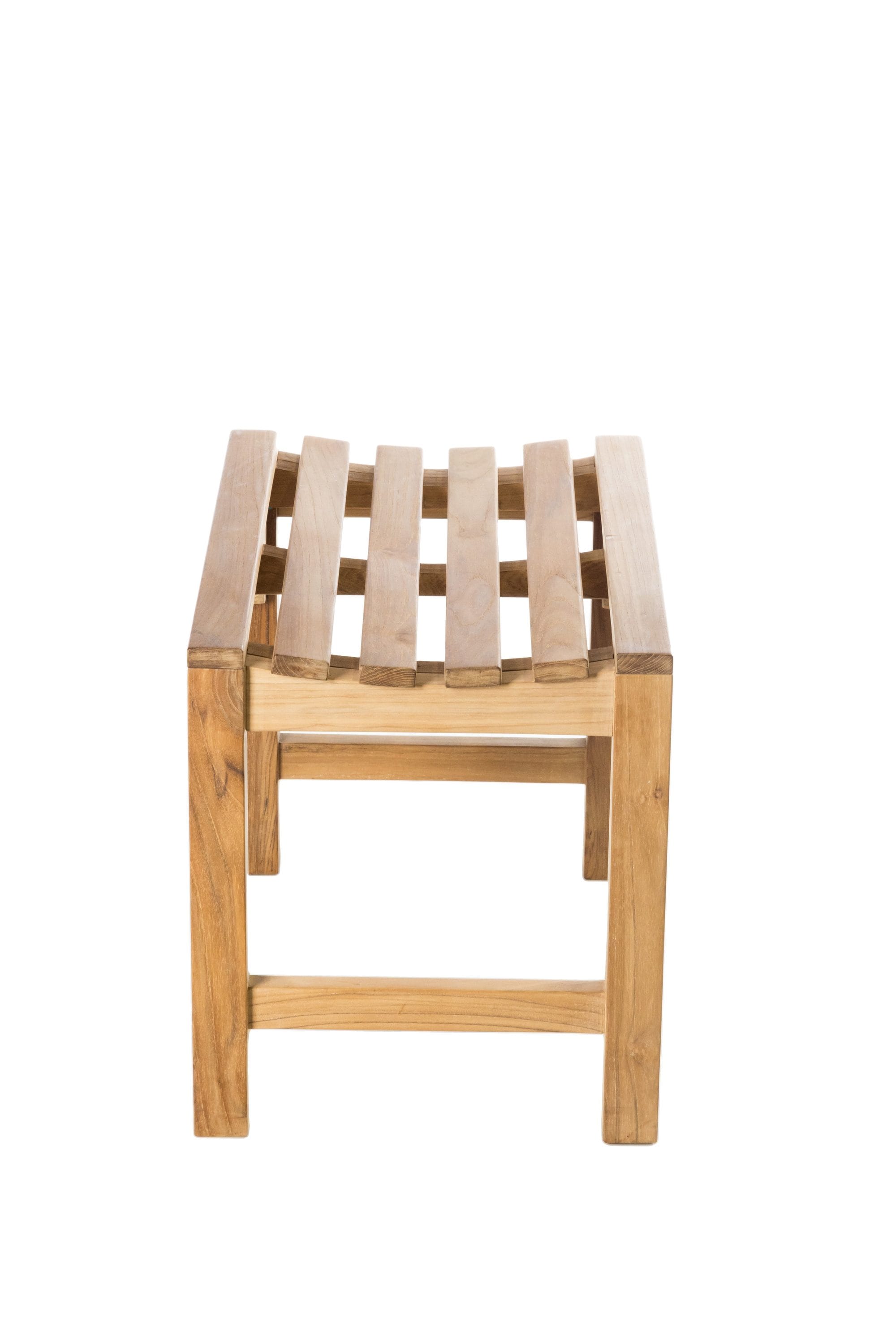 Teak Wood Curved Spa Shower Bench 24"