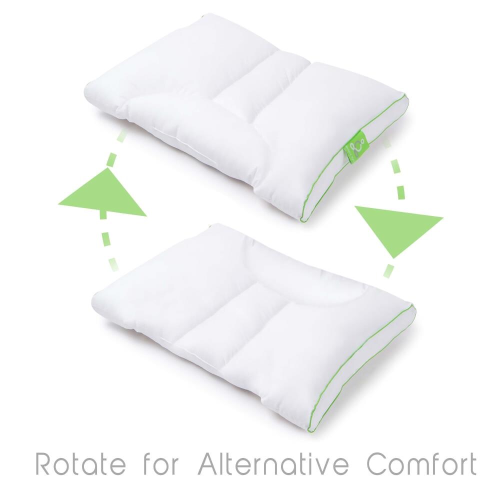 Sleep Yoga Specialty Medium Down Alternative Bed Pillow in the Bed Pillows  department at