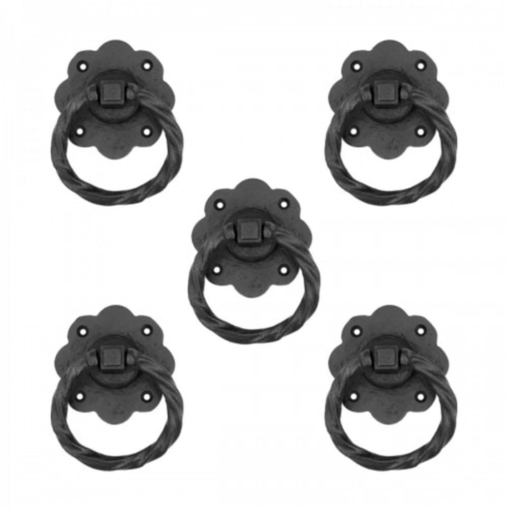 RENOVATORS SUPPLY MANUFACTURING 25747 Category: Cabinet Hardware Accessories 5 -Pack Antique Black Black Cabinet hardware kit