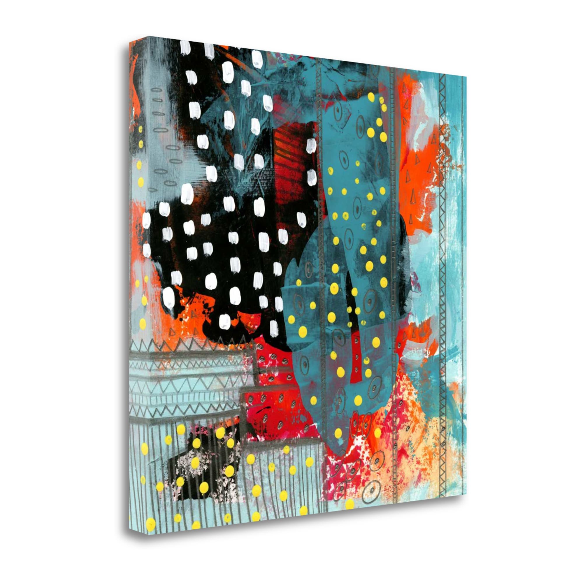Tangletown Fine Art SBSO1069-3030C Geometric Abstract Ii Sarah Ogren 30-in H x 30-in W Abstract Print on Canvas