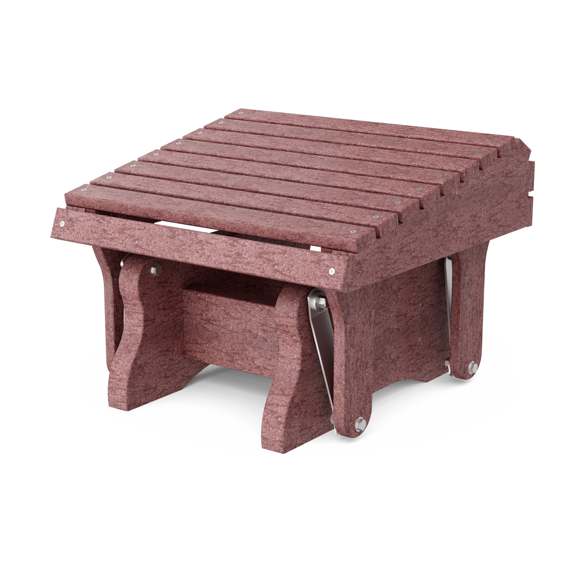 Wildridge LCC-118-CW Heritage Gliding Cherrywood HDPE Foot stool