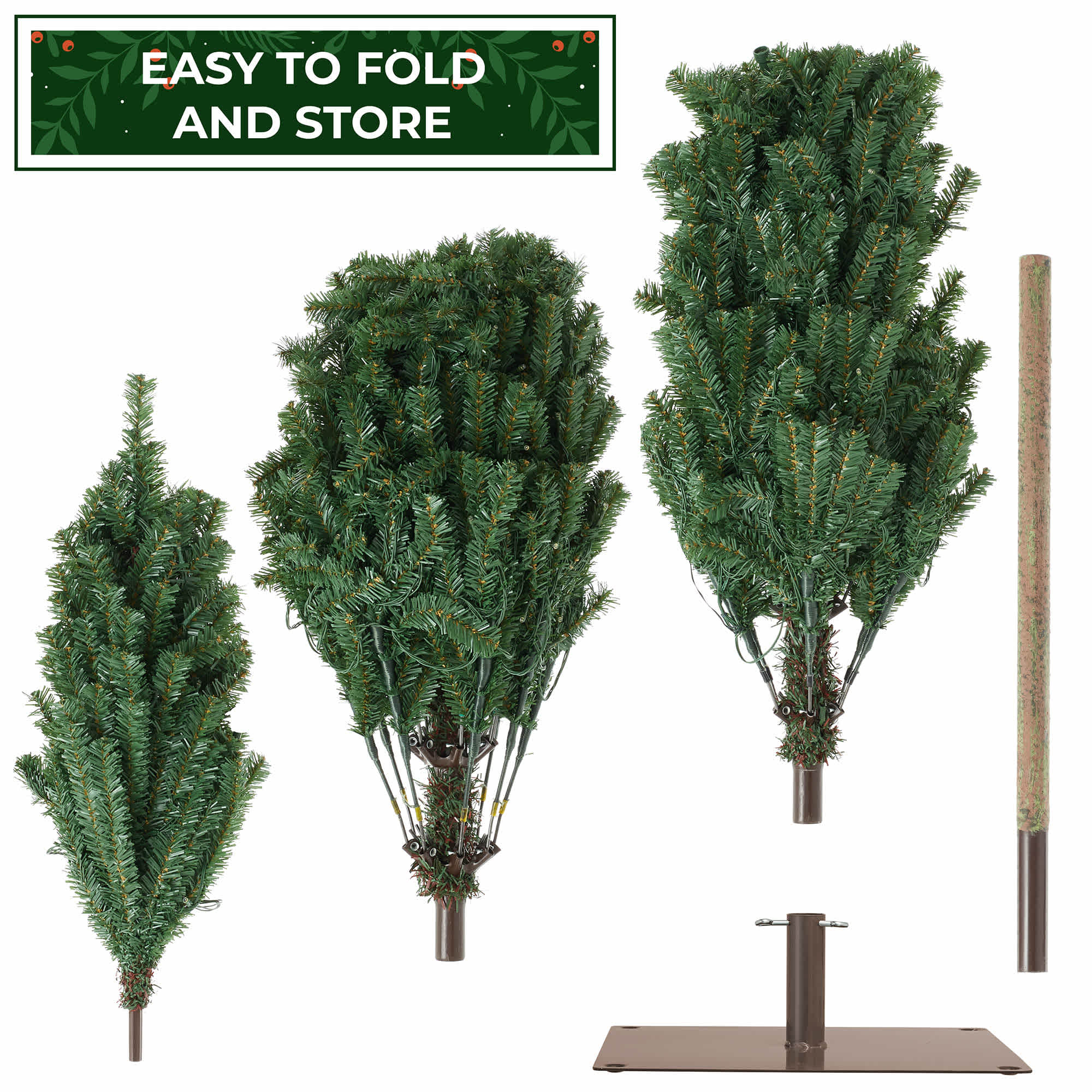 Casafield SZN-TR-277HL Artificial-Christmas-Trees - View #6