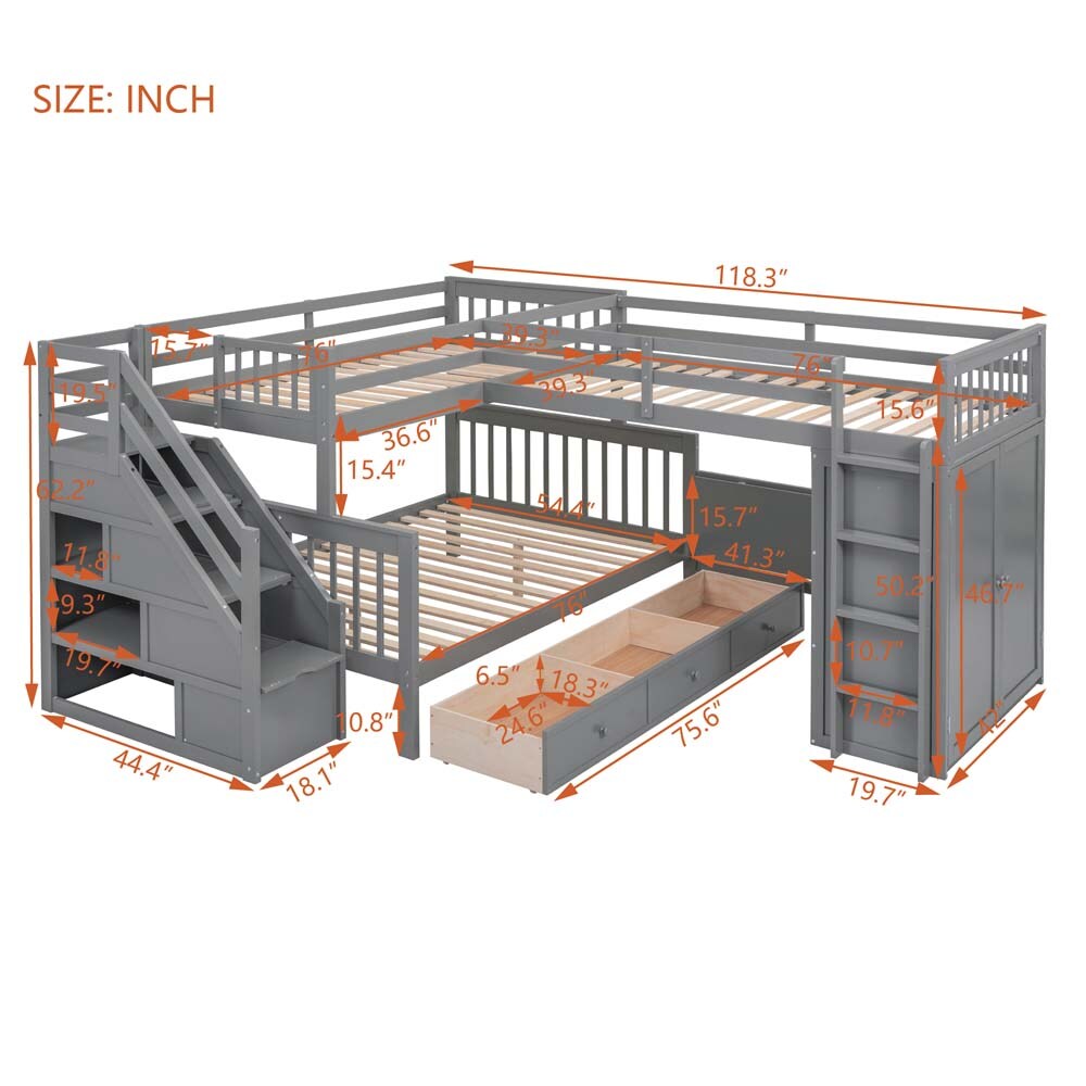 ModernLuxe LT100542AAE Bunk-Beds - View #3