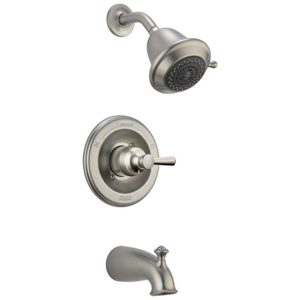 Delta Leland Stainless 1-handle Multi-function Bathtub and Shower ...