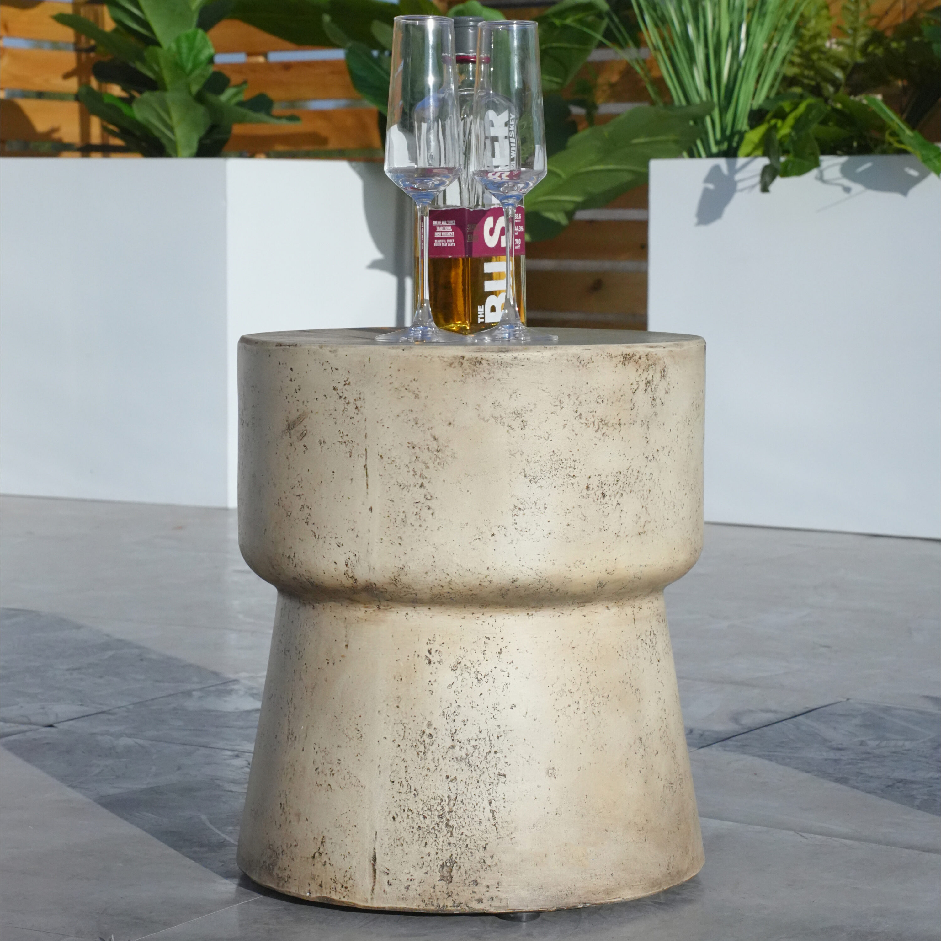 Moda Furnishings PAT-2464ST PAT-2464ST Round Outdoor Coffee Table 14.6-in W x 14.6-in L
