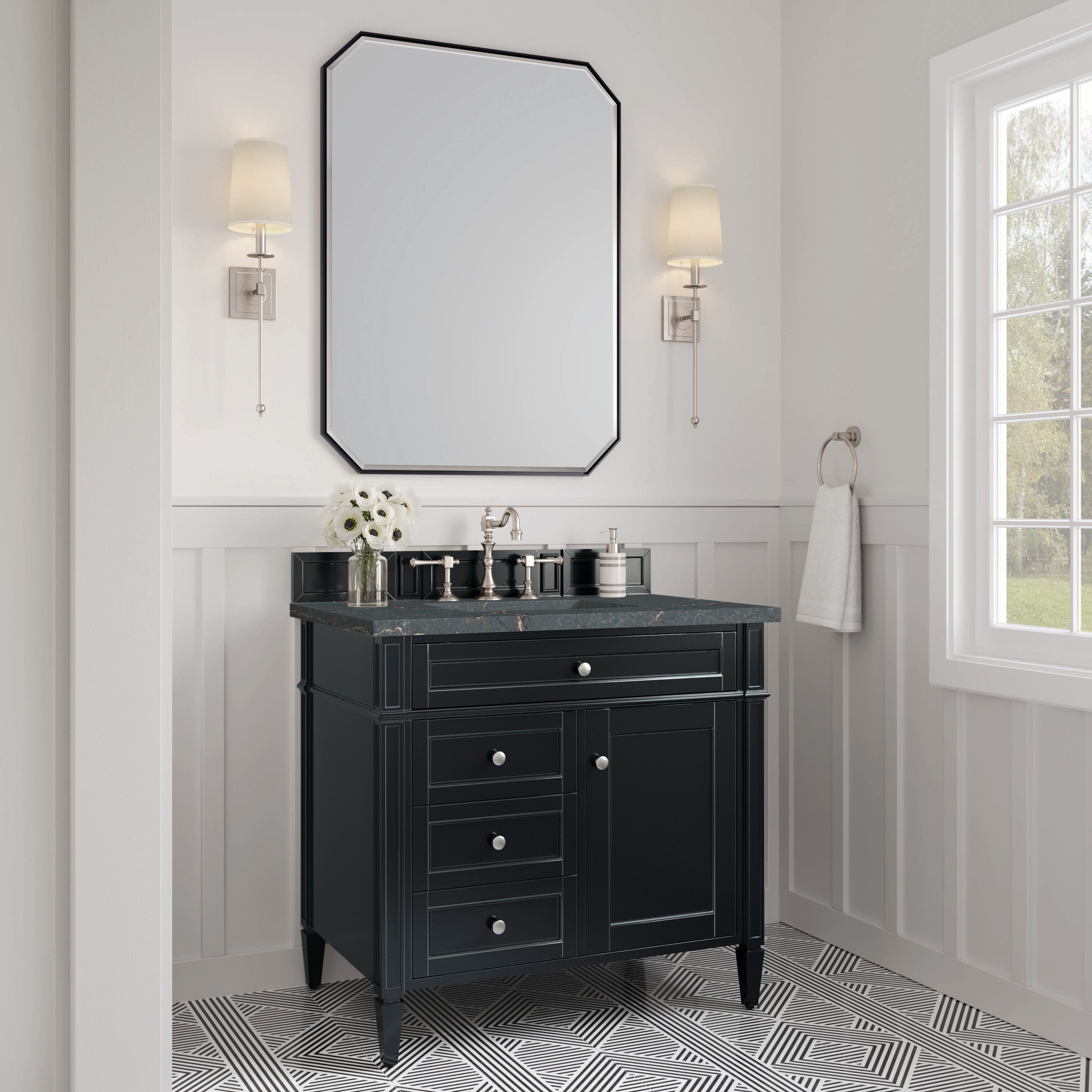 James Martin Vanities 650-V36-BKO-3PBL Bath-Vanity-Combo - View #3