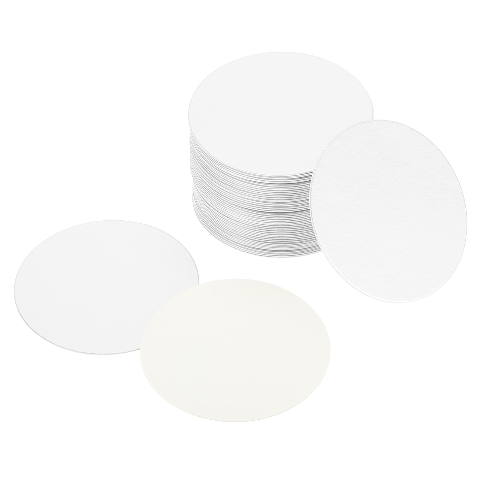 Unique Bargains 50mm/1.95 Inch Aluminum Foil Cap Liner 100pcs Resistant Tamper Induction Heat Sealer Sealing Liners for PE/HDPE Plastic Bottle Jar Lid