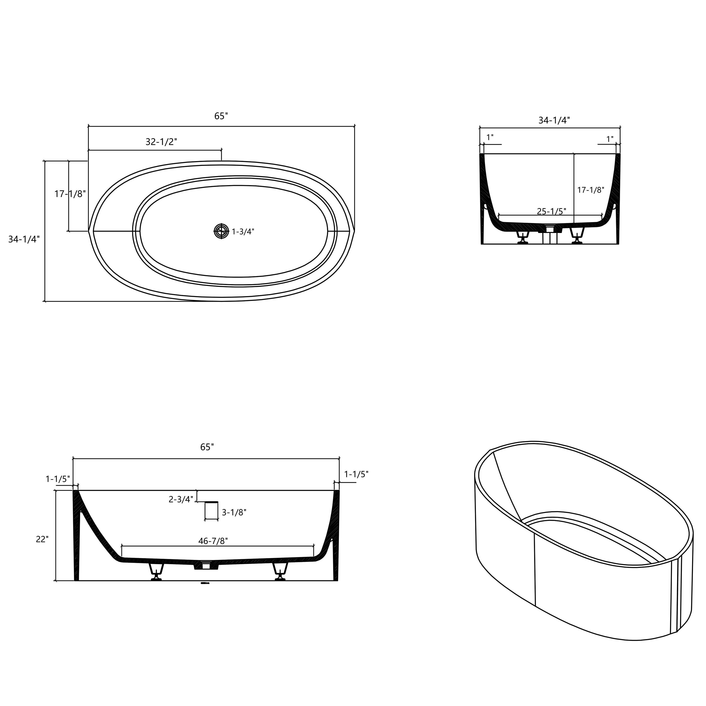 WELLFOR QPZ-TM26906 bathtubs - View #5
