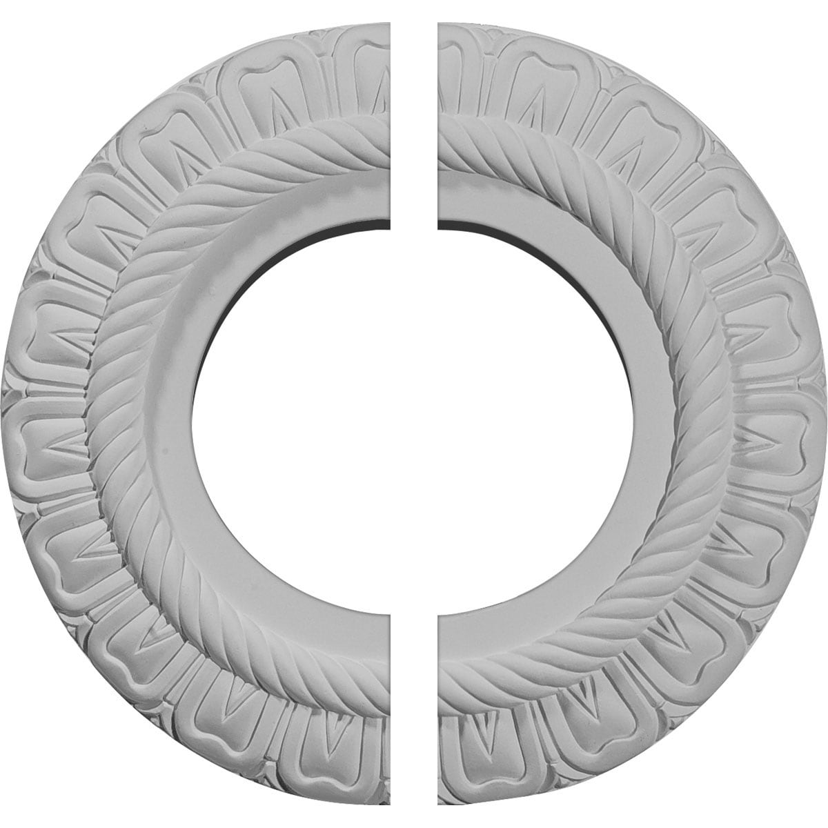 9-Inch Unfinished Round Split Ceiling Medallion