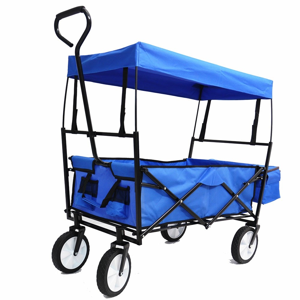 Runesay Yard Cart 11-cu ft Steel Folding Yard Cart in the Yard Carts ...