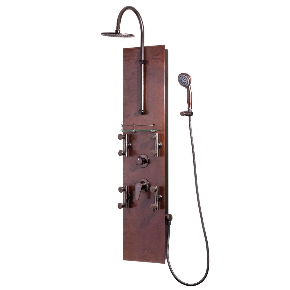 PULSE Mojave Hammered Copper with Oil-Rubbed Bronze Fixtures