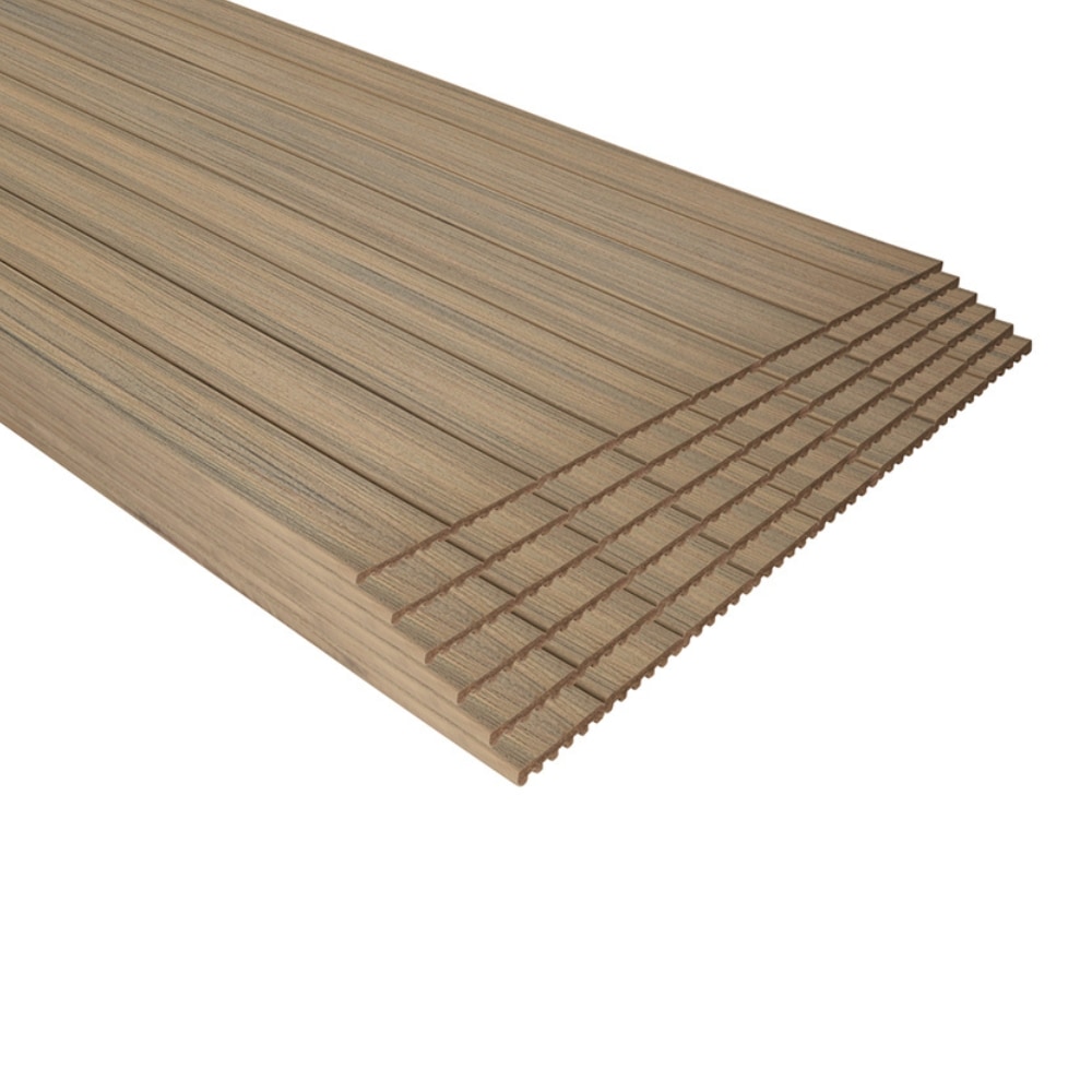 Trex HY010620E2S56 Enhance Naturals 1-in x 6-in x 20-ft Honey Grove Square Composite Deck board 56 -Pack