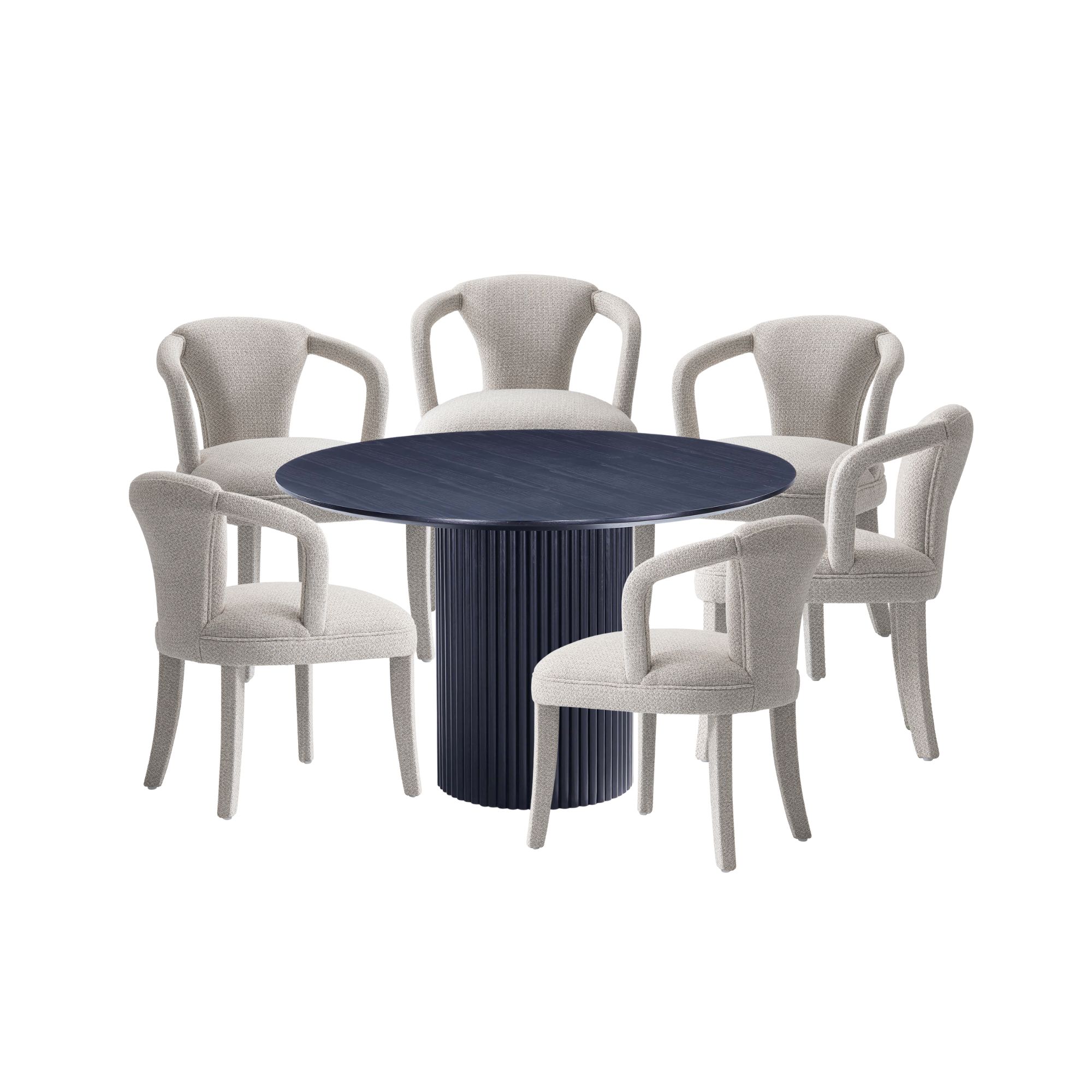 Manhattan Comfort 6-DT05DC088AR-BKSL Dining-Sets - View #2