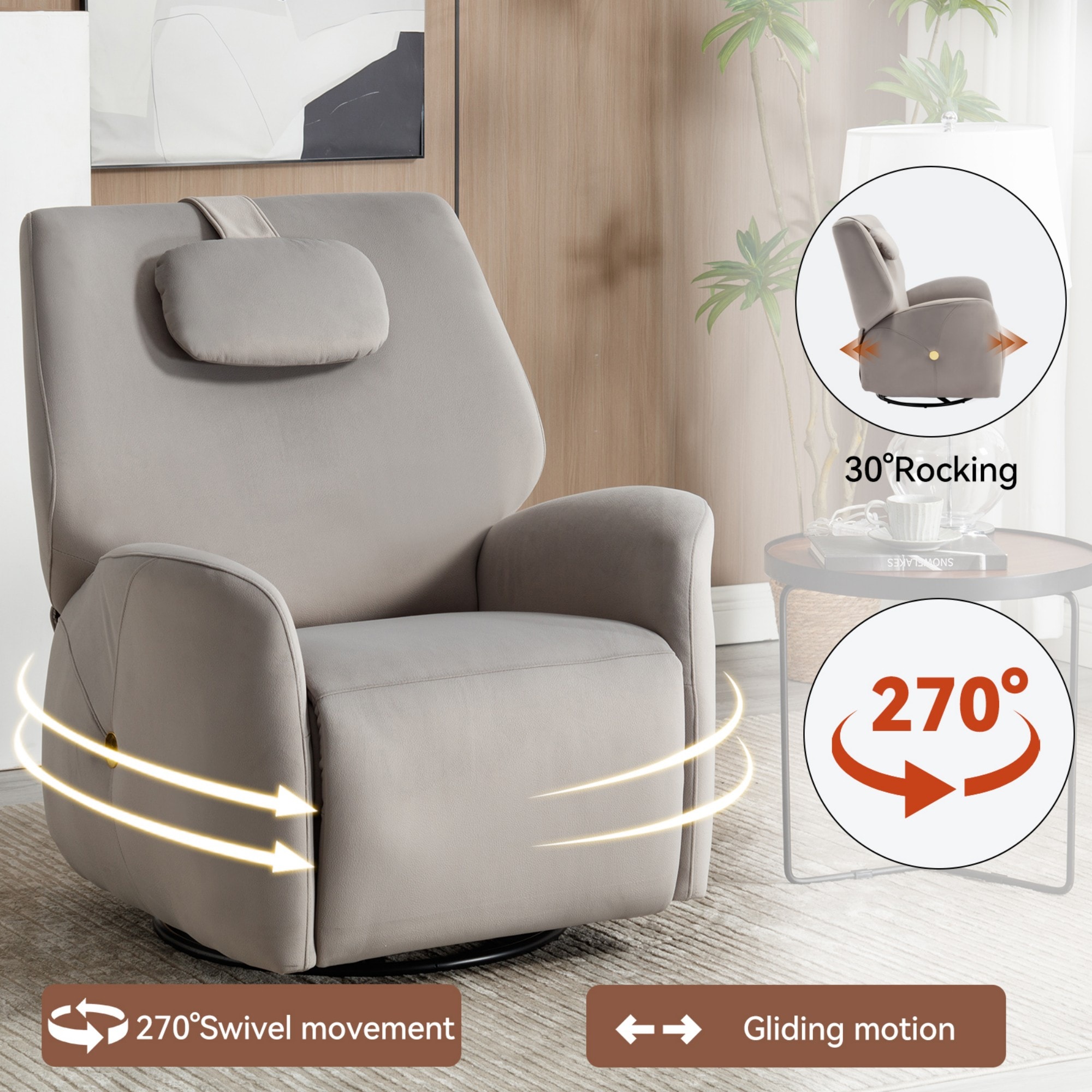 Boyel Living BL-CM806GY recliners - View #9