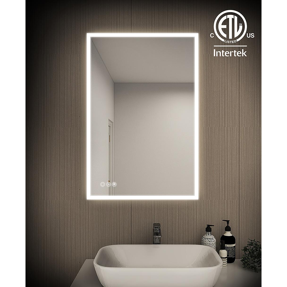 Bayfeve BFKF-2436C4-MIR Framed-Bath-Mirrors - View #2