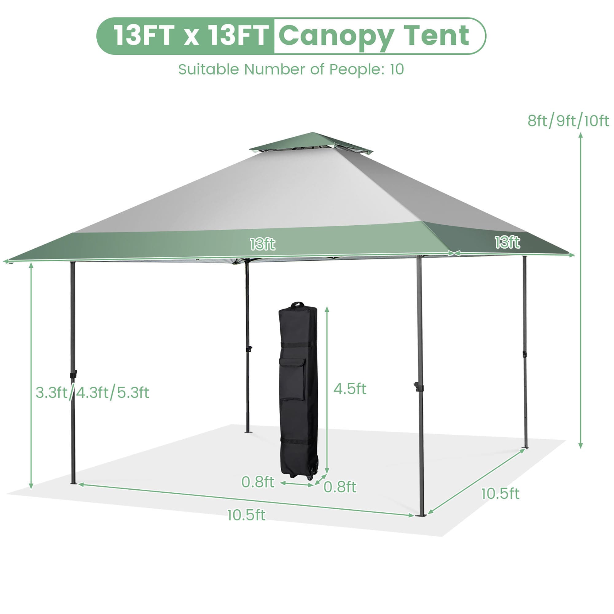 Costway NP10829GN tents - View #2