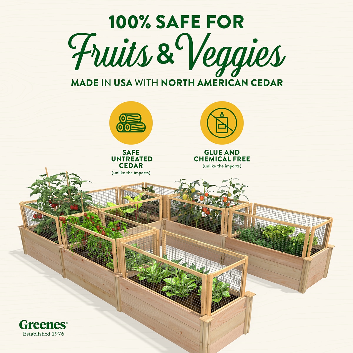Greenes Fence RCUSB8X12CG Raised-Garden-Beds - View #3