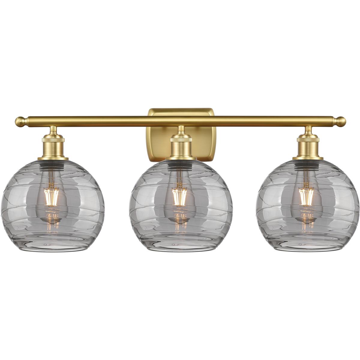 Innovations Lighting 2674323 516-3W-SG-G1213-8SM Ballston Athens Deco Swirl Satin Gold