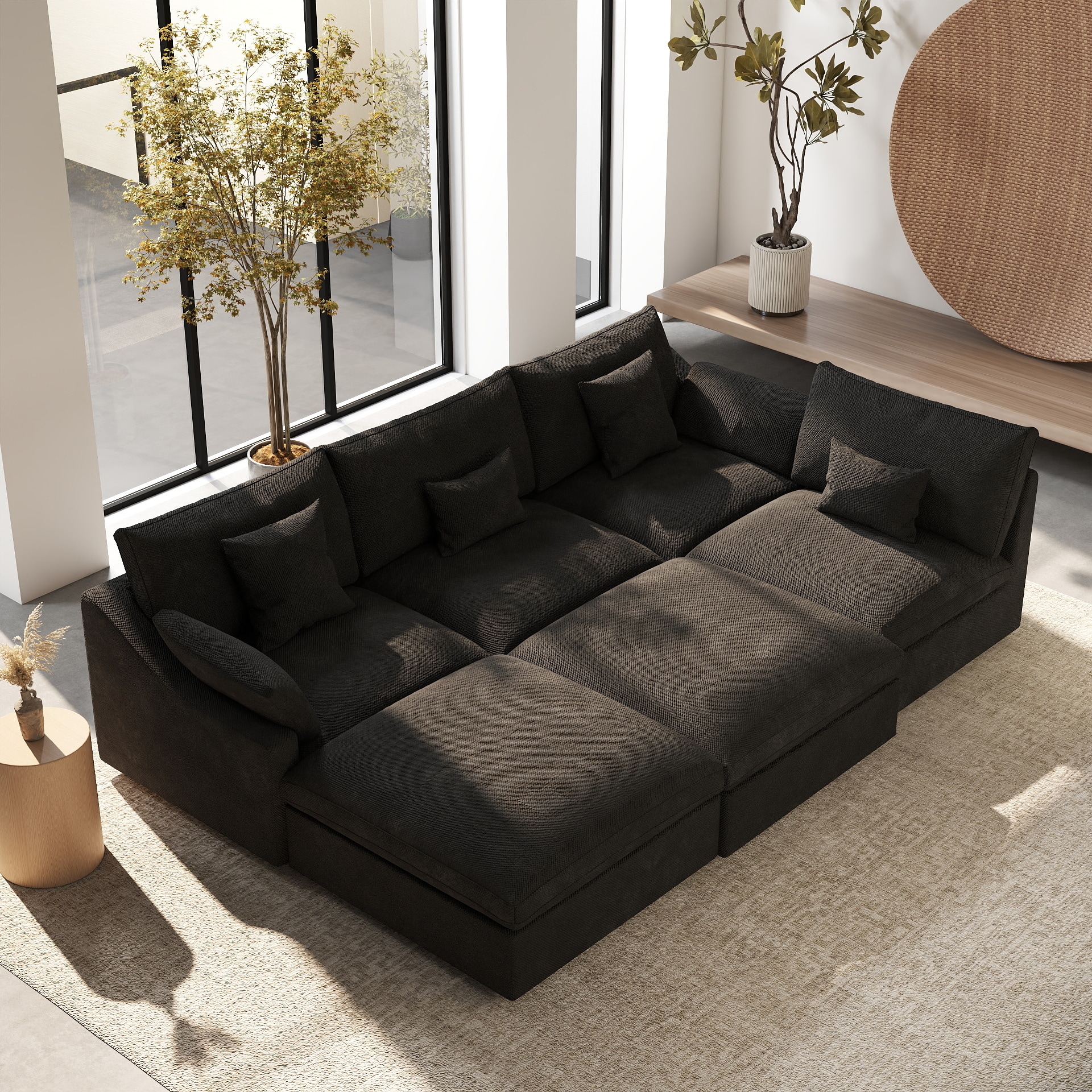 BuotiqHom DH-S4+2-140BK Sofas-Loveseats - View #4
