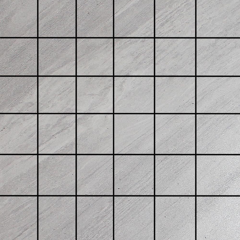 FLOORS 2000 GALAXY22MOSILVER Galaxy Silver 12-in x 12-in Glazed Porcelain Uniform Squares Stone Look Floor and Wall Tile