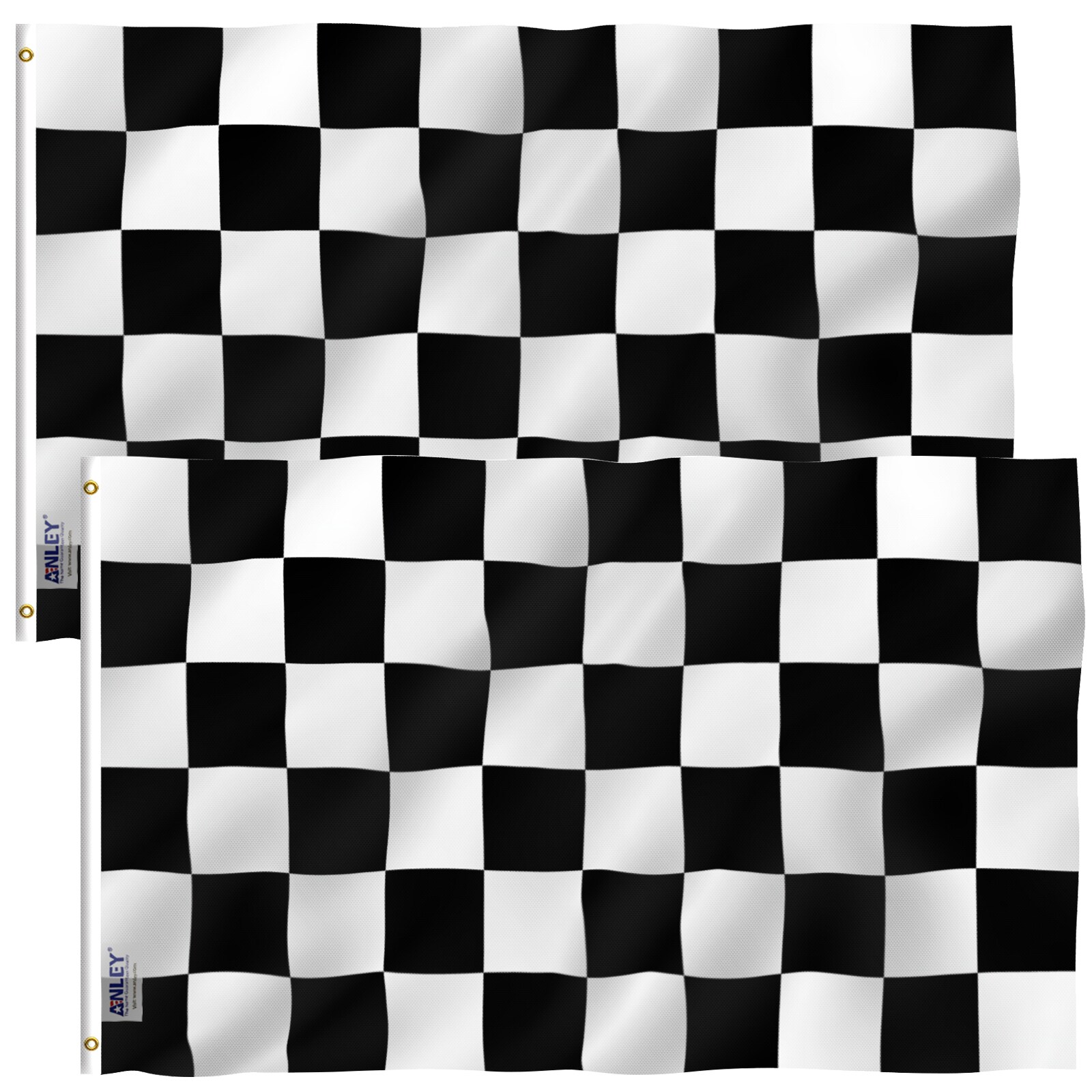 Checkered Black & White, Heavy Duty Flag