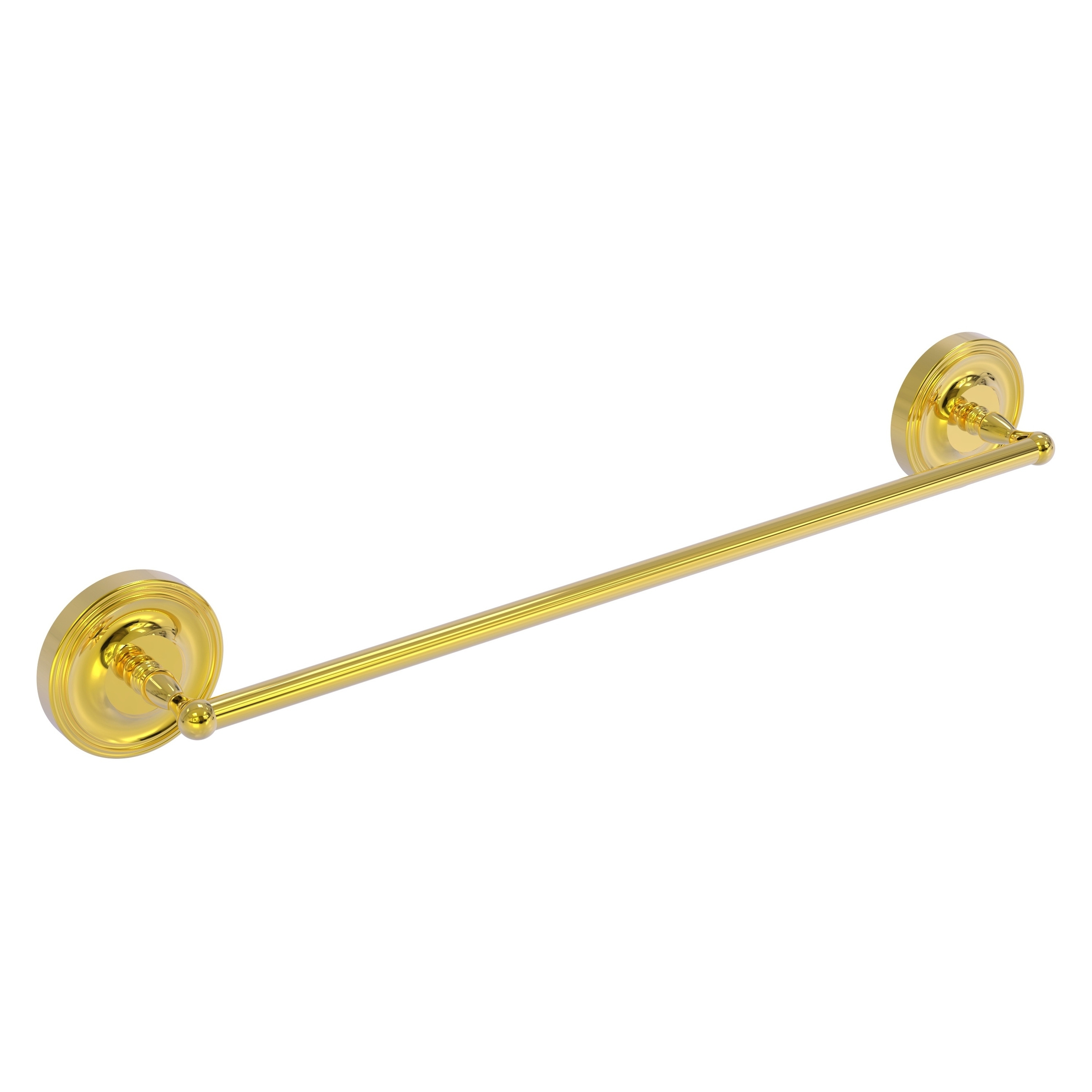 Allied Brass R-31/30-PB Regal 30-in Polished Brass Wall mount Single Towel Bar