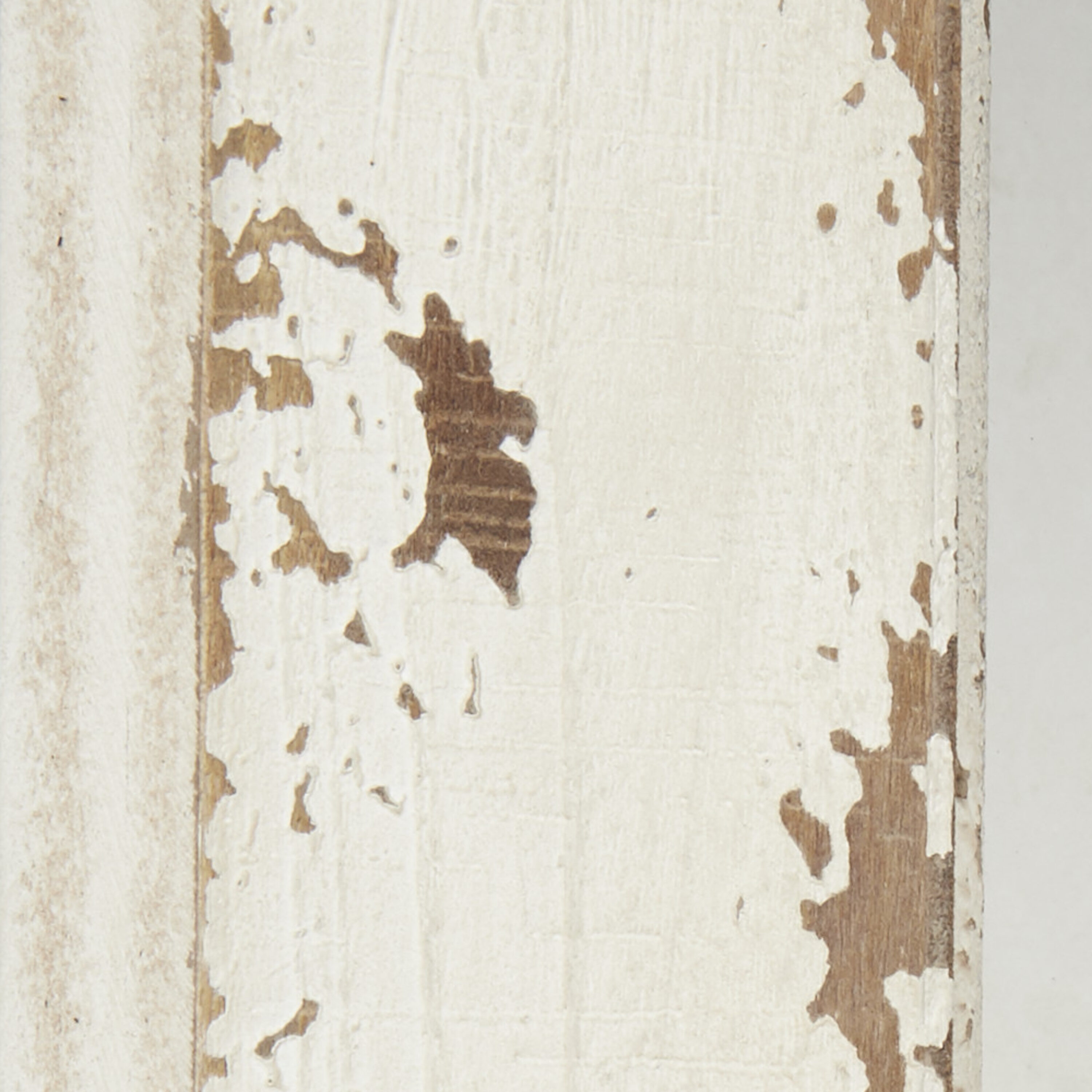 White Distressed Wood Windowpane Arched Decorative Mirror Set