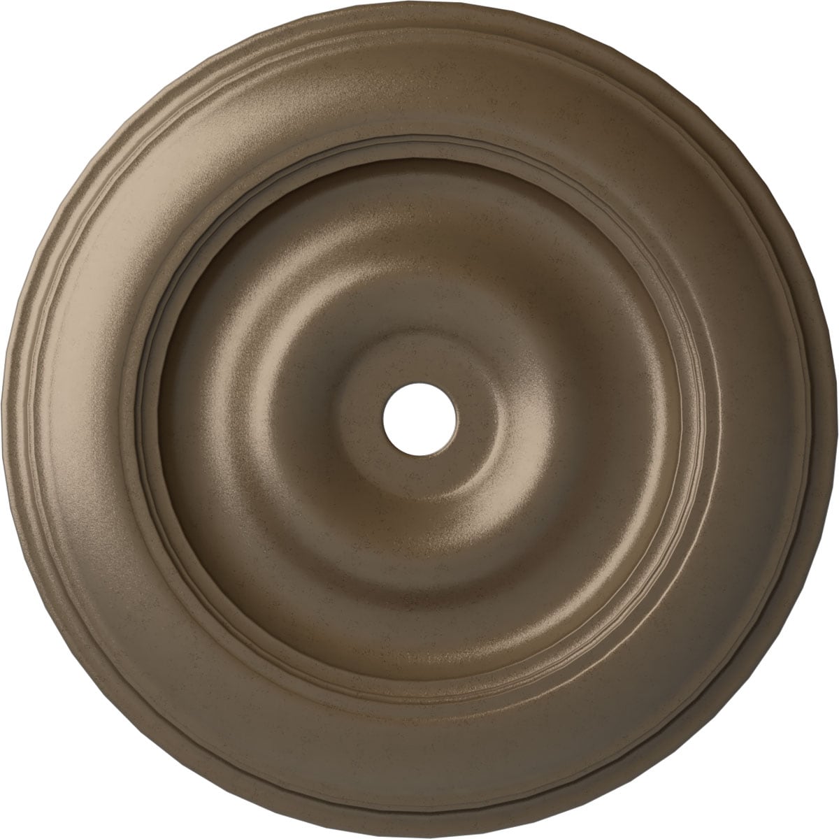 Ekena Millwork CM44CLWSS Classic 44.5-in W x 44.5-in L Painted Warm Silver Polyurethane Whole Ceiling Medallion