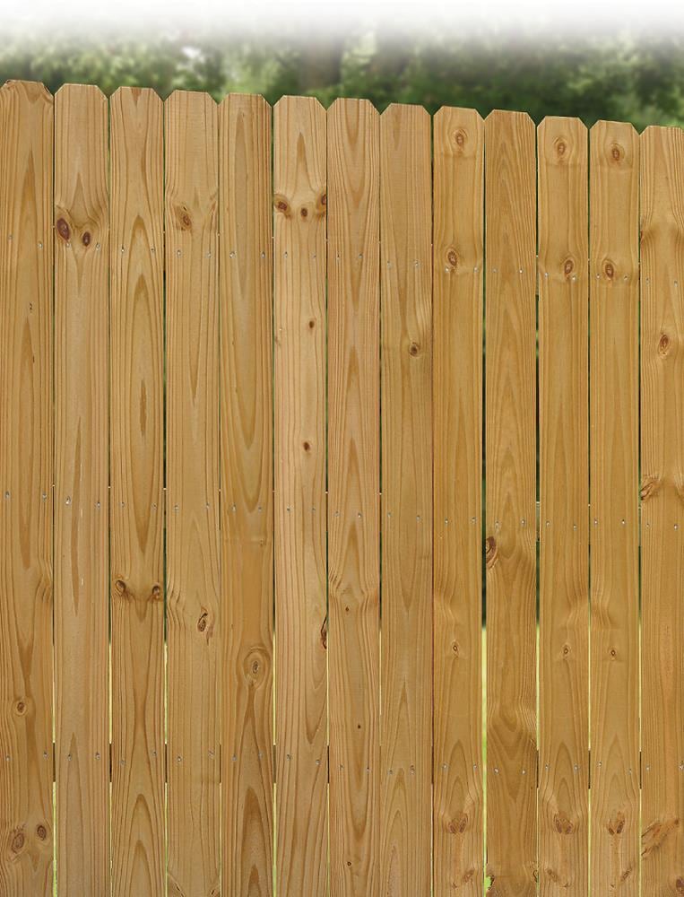 Severe Weather 1 in x 4 in x 6 ft Pressure Treated Southern Yellow Pine Dog Ear Fence Picket in the Wood Fence Pickets department at Lowes