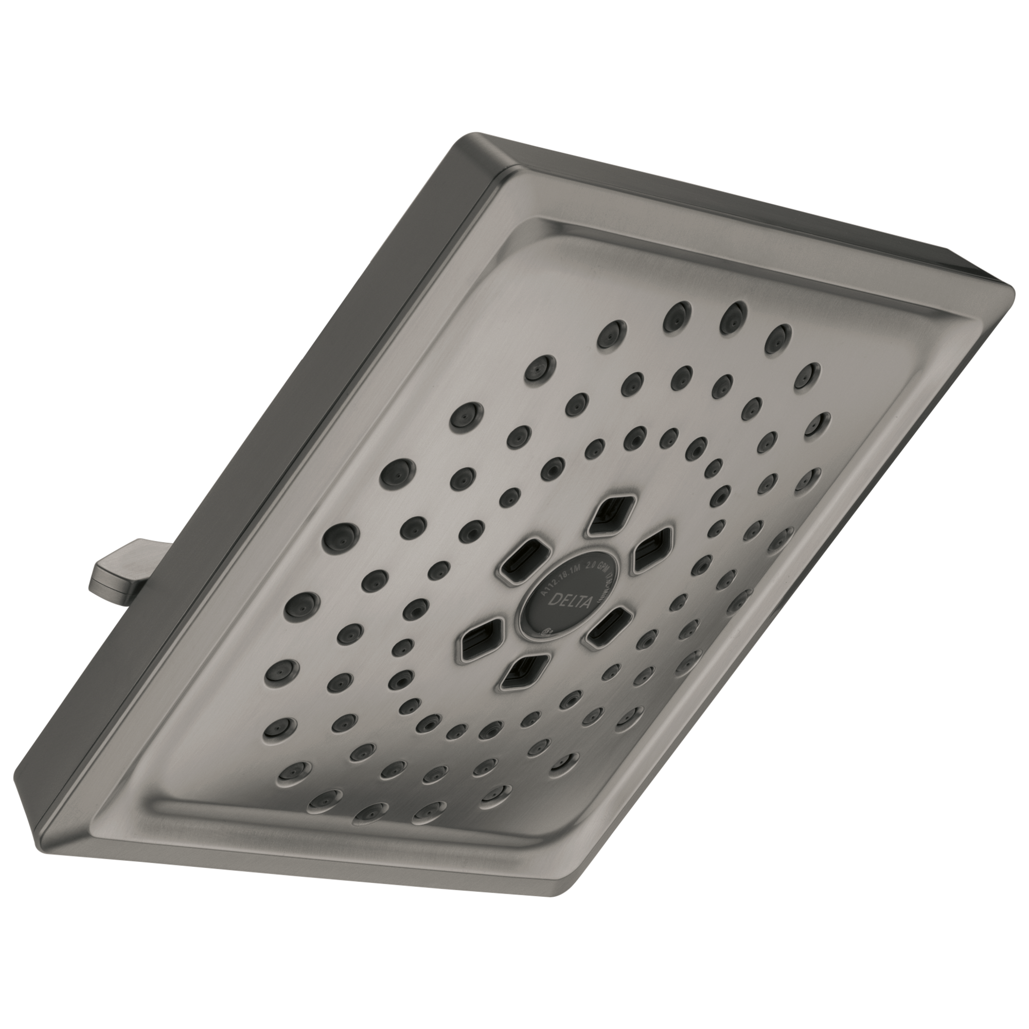 Delta 52684-KS-PR 3.0 -Spray Lumicoat Black Stainless 7.625-in Square Fixed Shower Head 1.75 GPM