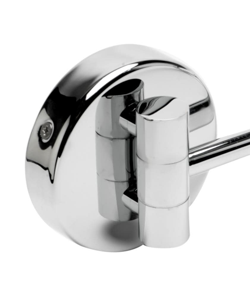 Wall Mounted 10'' Polished Chrome Round Magnifying Cosmetic Mirror