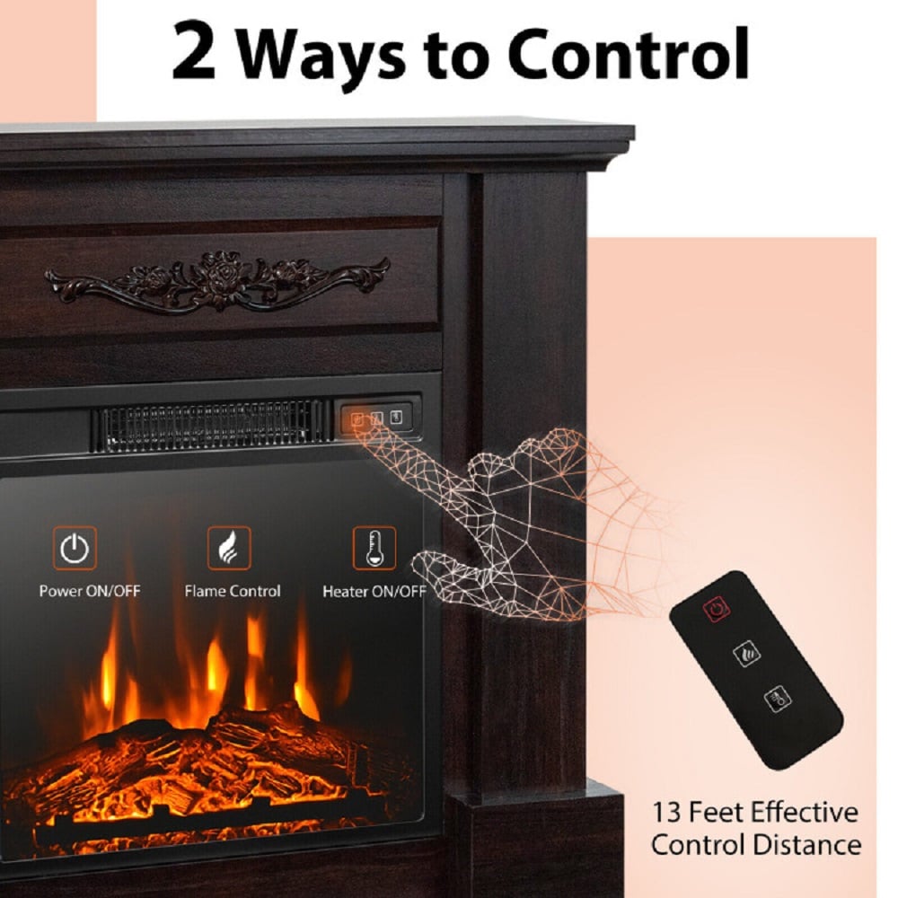 Forclover ALHY-FP03WH Electric-Fireplaces - View #4