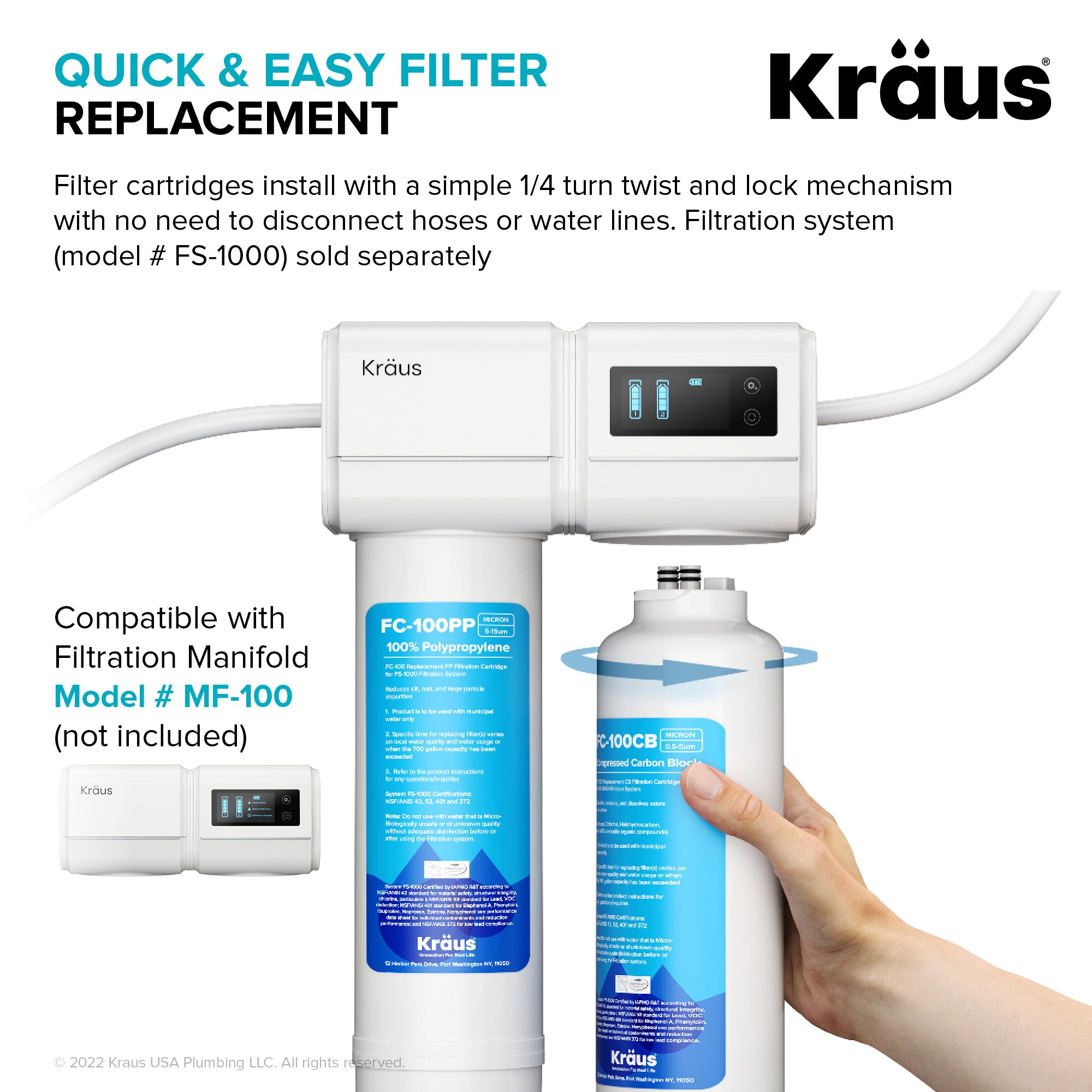 Brita On Tap Pro V-MF Water Filtration System - delivers better-tastin