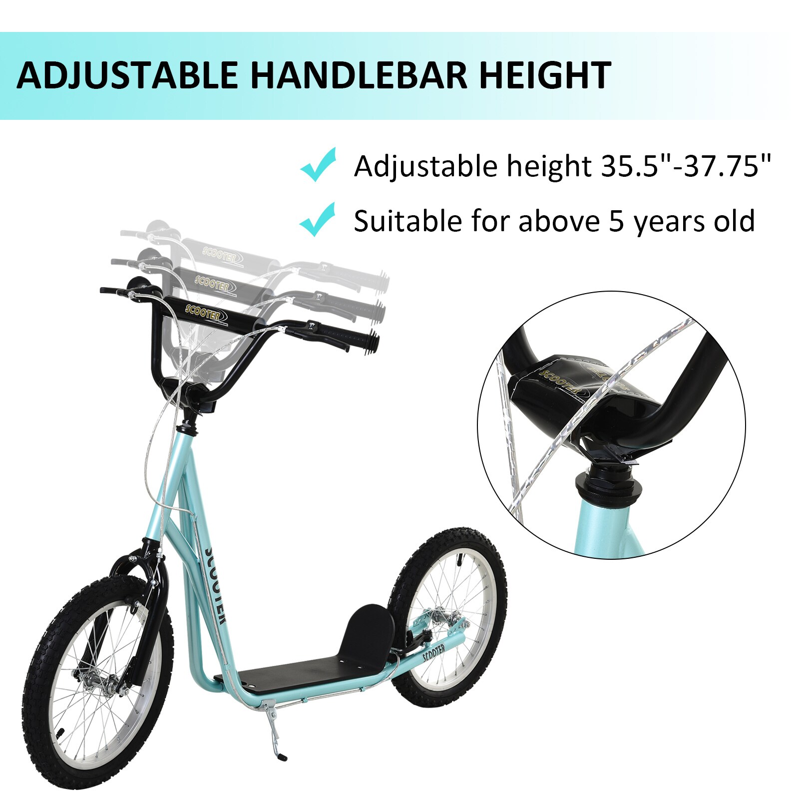Aosom 371-021BU scooters - View #9