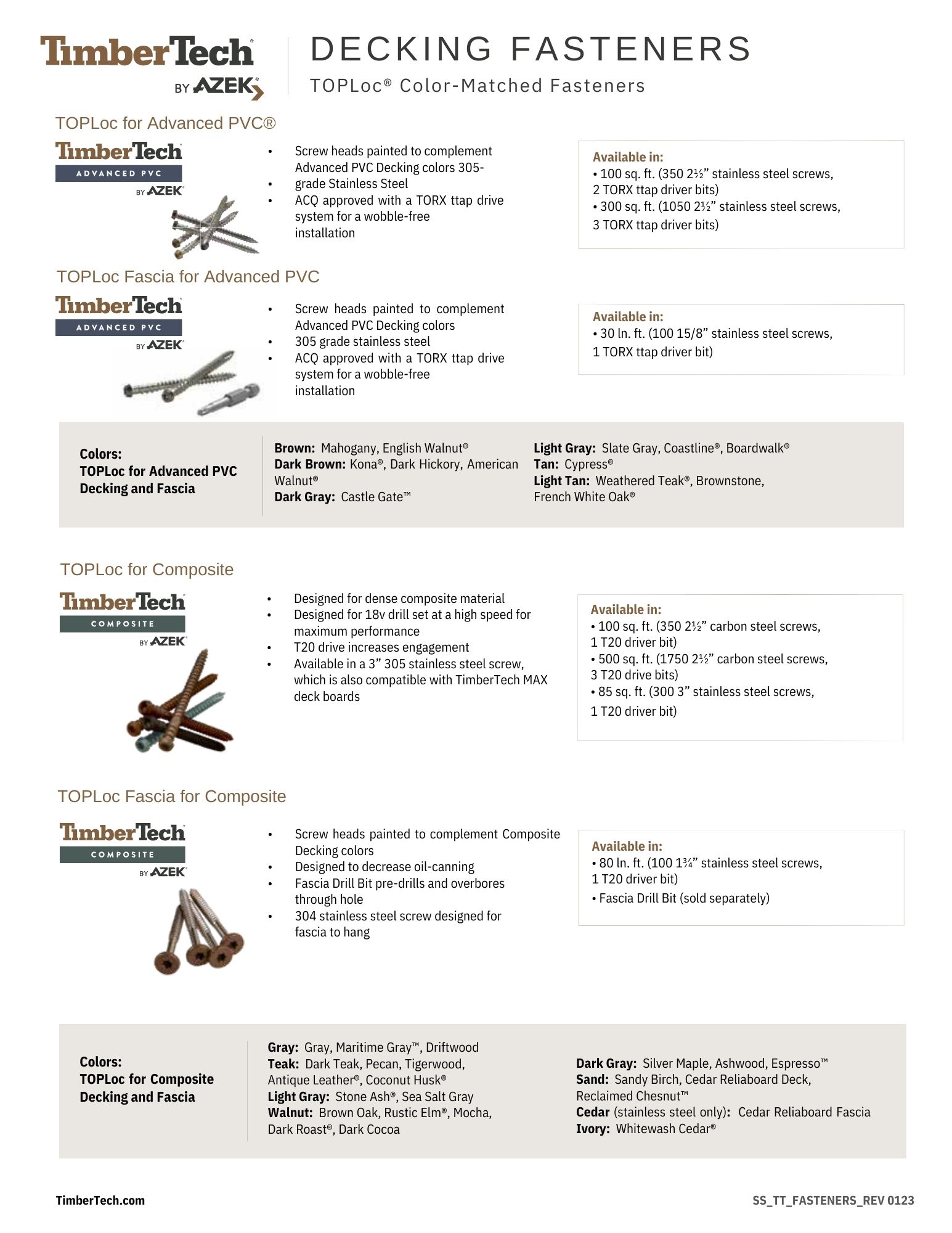 TimberTech TLOC350T Deck-Screws - View #4