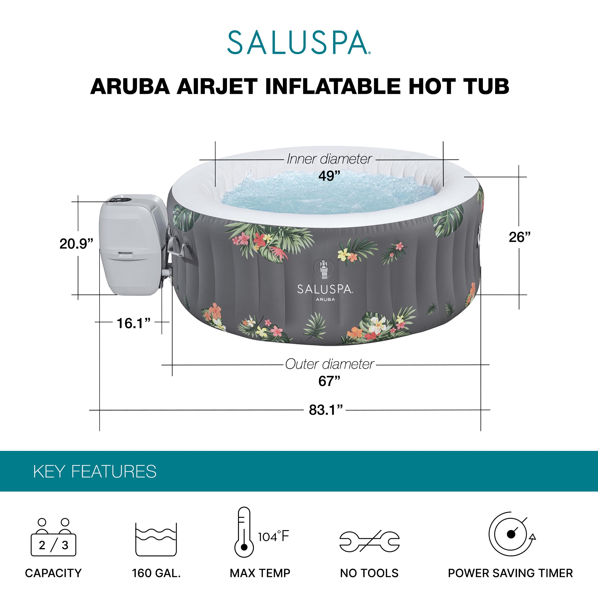 Bestway 60096E-BW spas - View #2