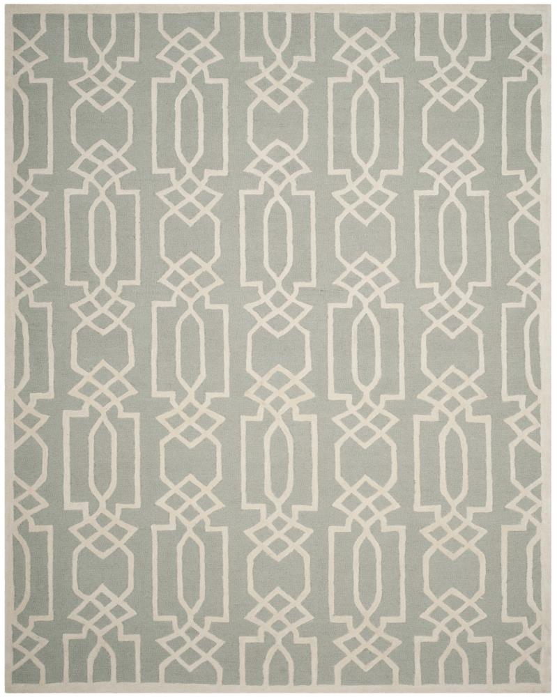 Safavieh BEL138B-6 Bella Soma 6 x 9 (ft) Tufted Wool Gray/Ivory Rectangular Indoor Geometric Farmhouse/Cottage Area rug