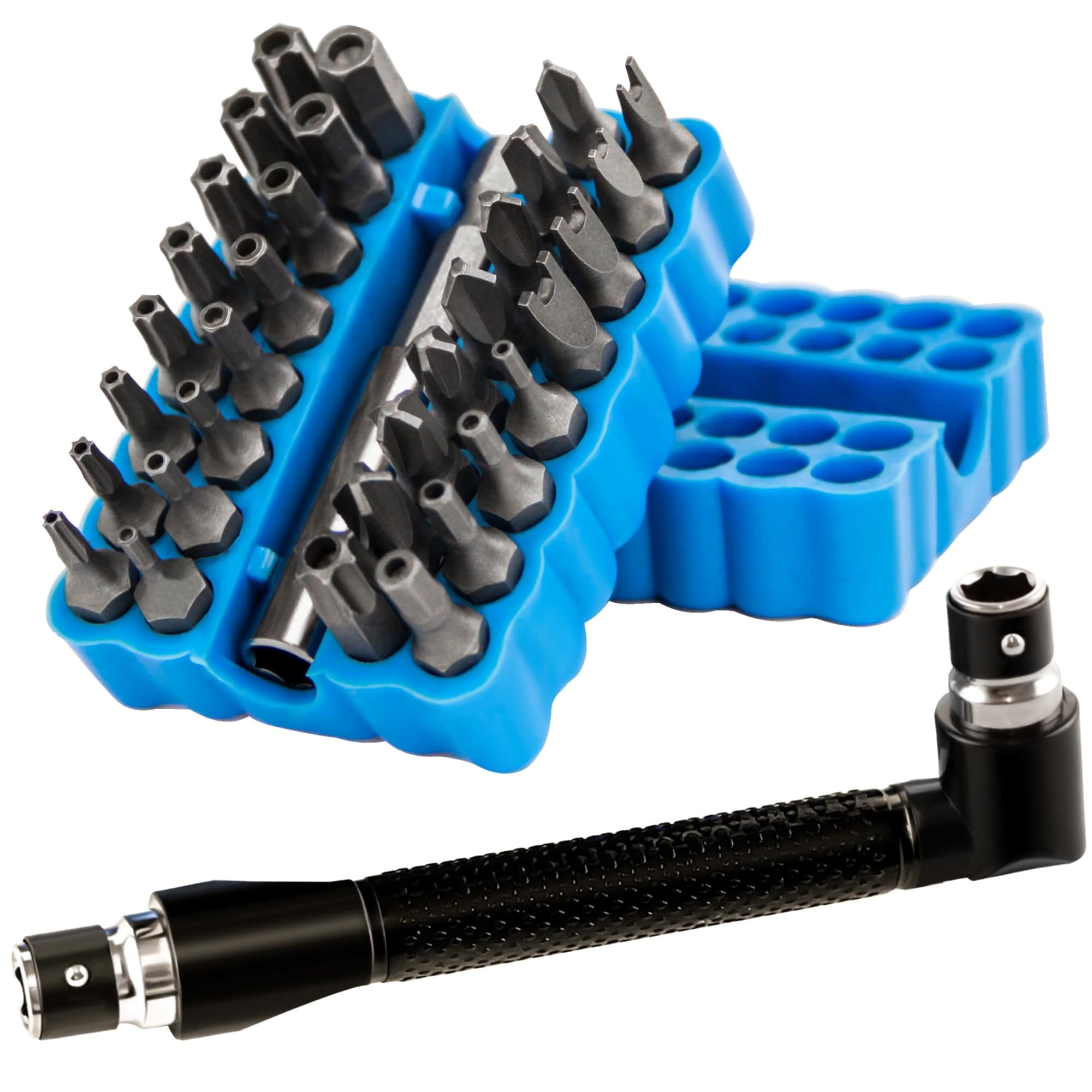 Linder Group Inc Security Bit Set 34pcs Torx Hex Tri Wing Star Spanner Screwdriver Bits High Hardness Impact Driver Kit with Extension Wrench Socket Durable Case #L3TI3VFD