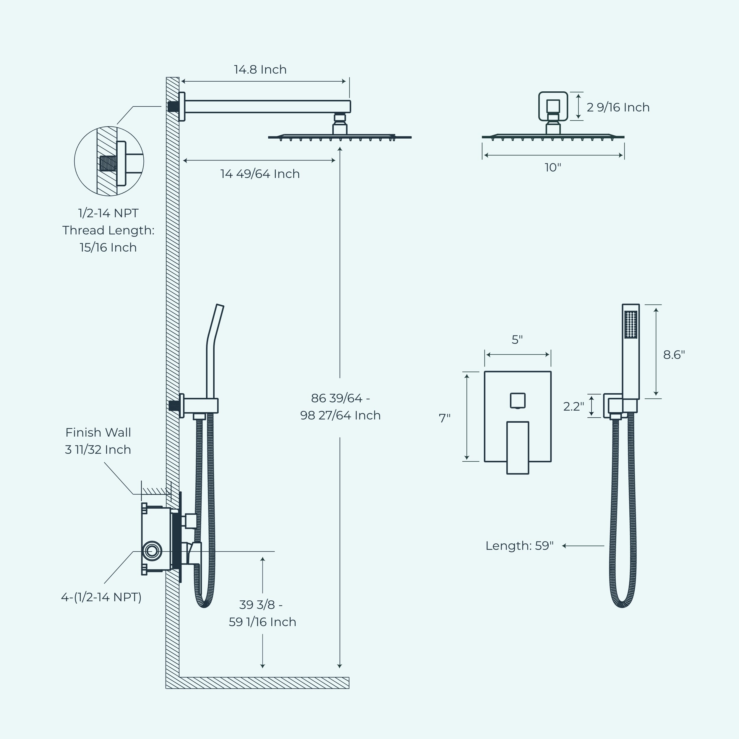 FORIOUS LL01010B-10 Tub-Shower-Faucets - View #13